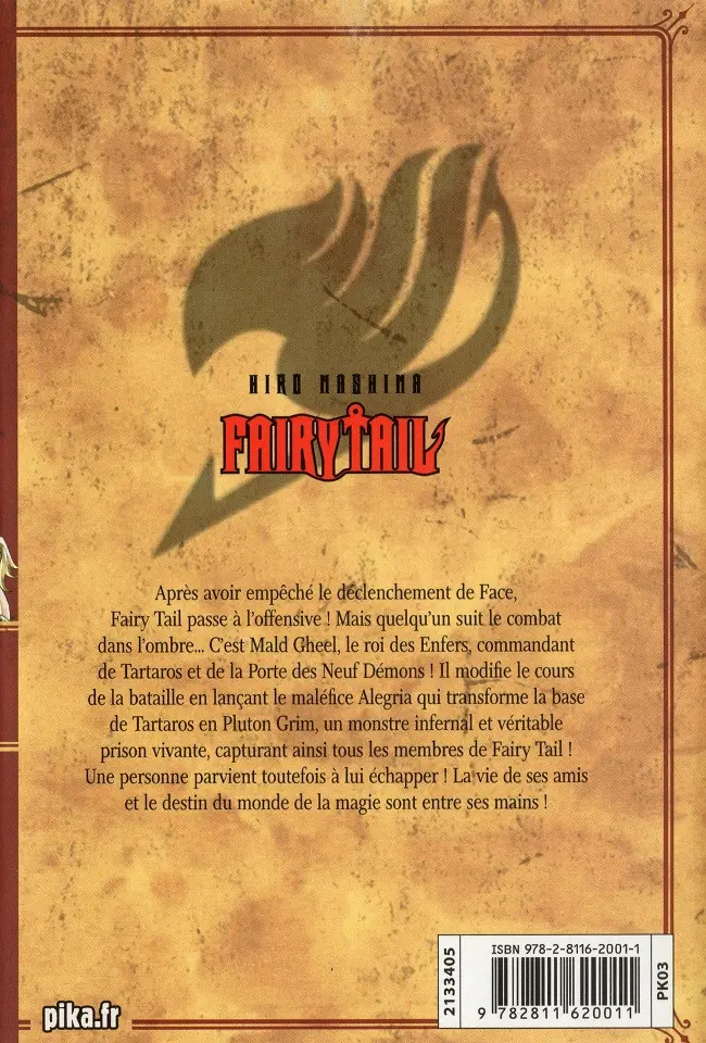 Verso de l'album Fairy Tail 45