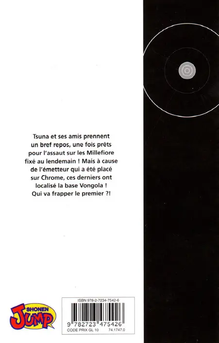 Verso de l'album Mon prof le tueur - Reborn ! 20 Voilà le X-Burner !