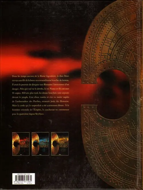 Verso de l'album Les Boucliers de Mars Tome 1 Casus belli