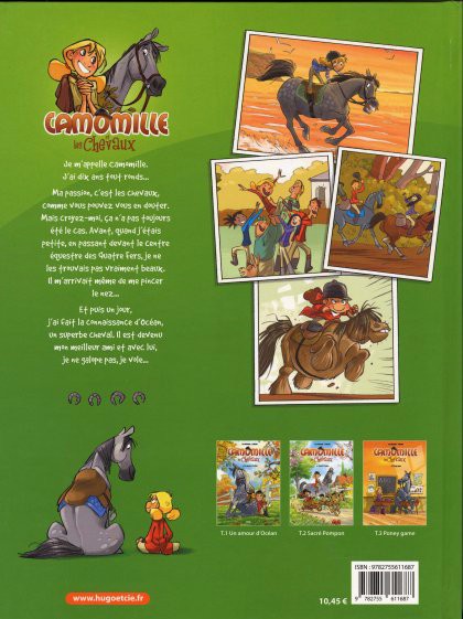 Verso de l'album Camomille et les chevaux Tome 3 Poney game