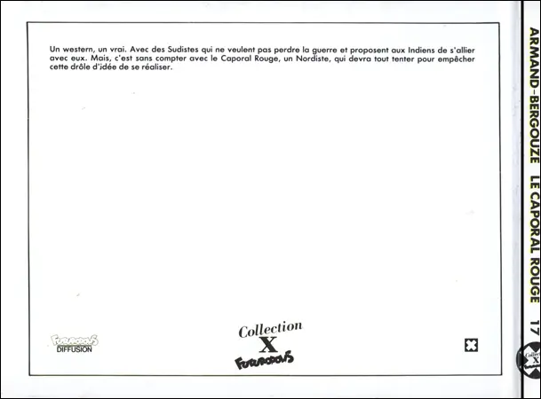 Verso de l'album Le Caporal rouge