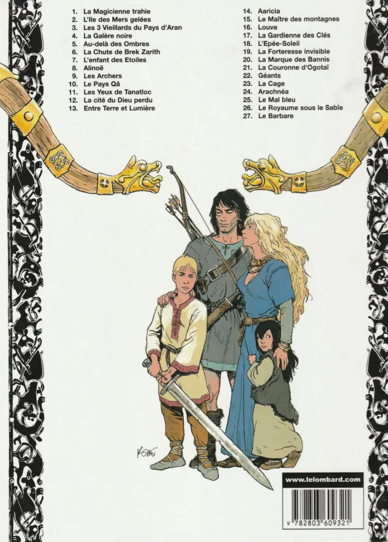 Verso de l'album Thorgal Tome 17 La gardienne des clés