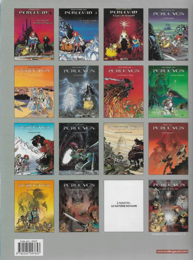 Verso de l'album Percevan Tome 11 Les Sceaux de l'Apocalypse