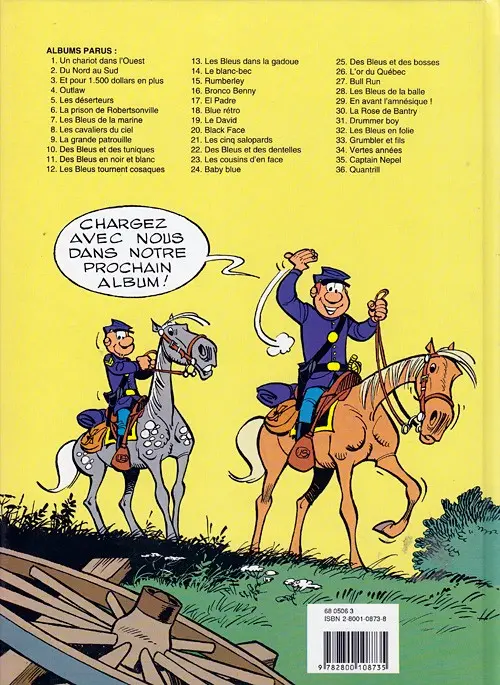 Verso de l'album Les Tuniques Bleues Tome 16 Bronco Benny