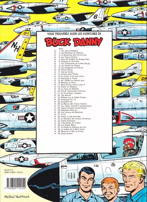 Verso de l'album Buck Danny Tome 19 Le tigre de malaisie