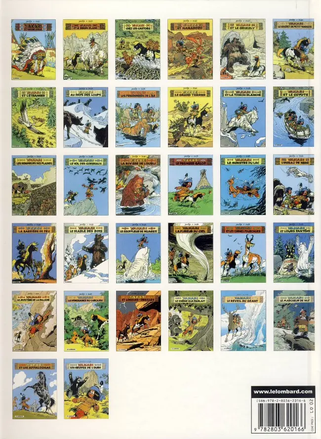 Verso de l'album Yakari Tome 22 La fureur du ciel