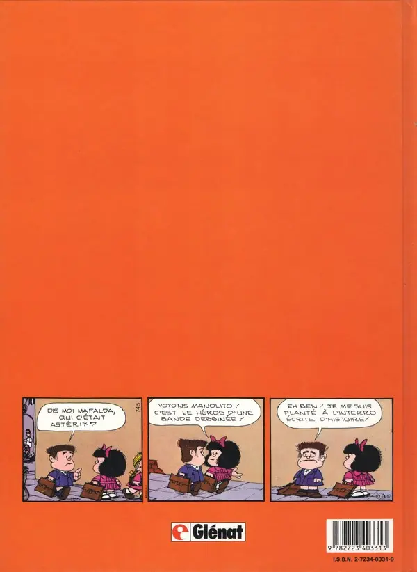Verso de l'album Mafalda Tome 6 Le petit frère de Mafalda