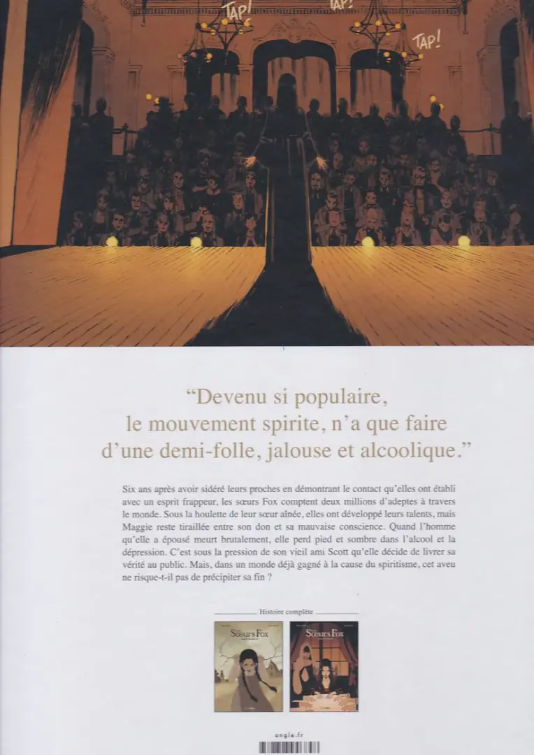 Verso de l'album Les Soeurs Fox Tome 2 L'esprit de famille