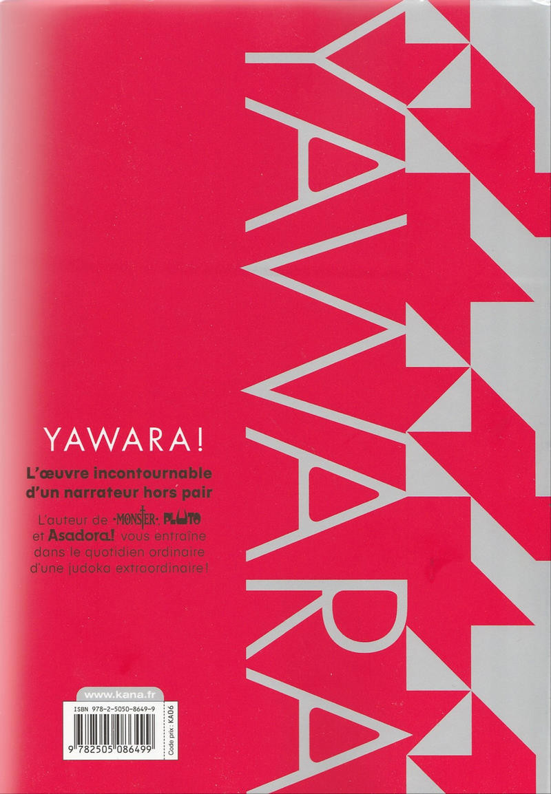 Verso de l'album Yawara ! Volume 3