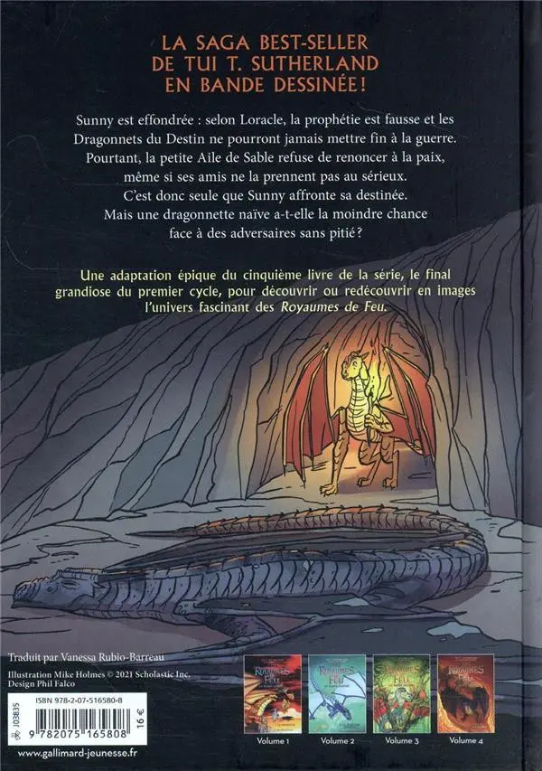 Verso de l'album Les royaumes de Feu 5 La nuit-la-plus-claire