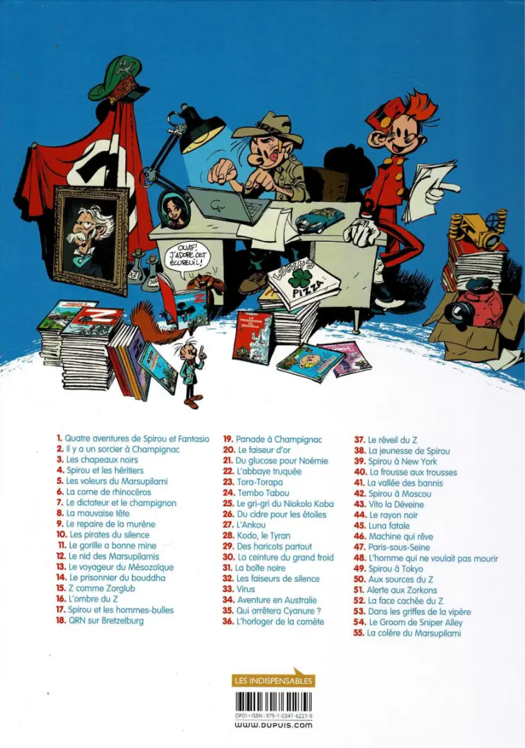 Verso de l'album Spirou et Fantasio Tome 43 Vito la déveine