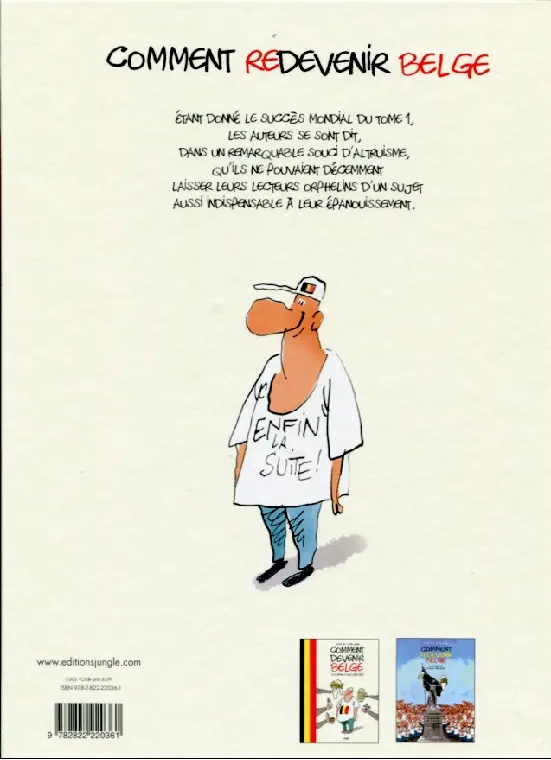 Verso de l'album Comment devenir Belge 2 Comment redevenir Belge ou le rerester si vous l'êtes déjà
