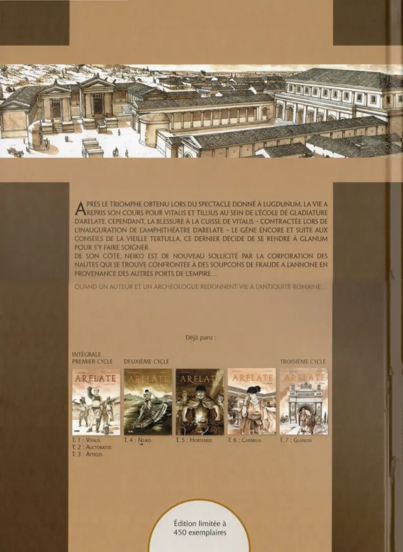 Verso de l'album Arelate Tome 7 Glanum