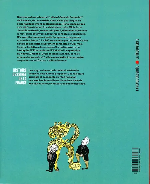 Verso de l'album Histoire dessinée de la France Tome 9 En âge florissant - De la Renaissance à la Réforme