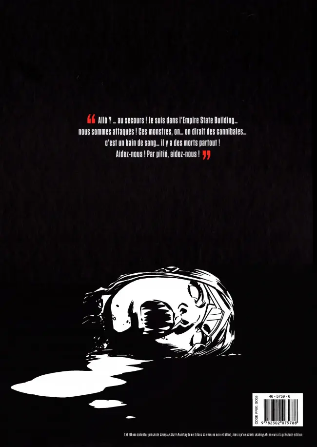 Verso de l'album Vampire State Building Tome 1