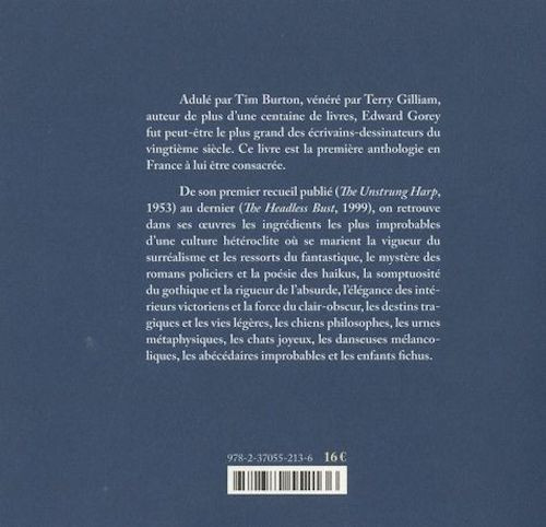 Verso de l'album Edward Gorey : Une Anthologie
