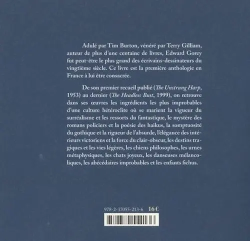 Verso de l'album Edward Gorey : Une Anthologie