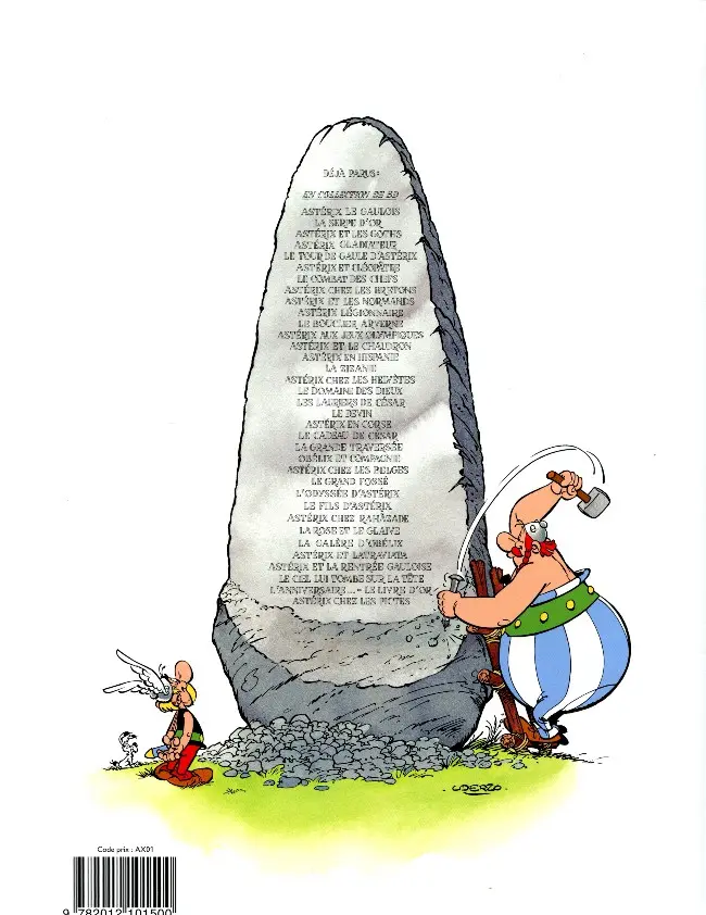 Verso de l'album Astérix Tome 18 Les lauriers de César