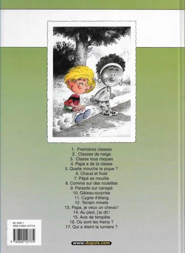 Verso de l'album Cédric Tome 13 Papa, je veux un cheval !