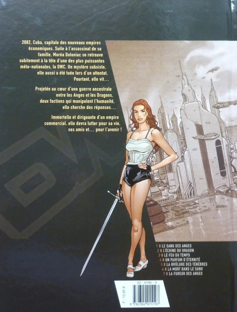 Verso de l'album Moréa Tome 5 La brûlure des ténèbres