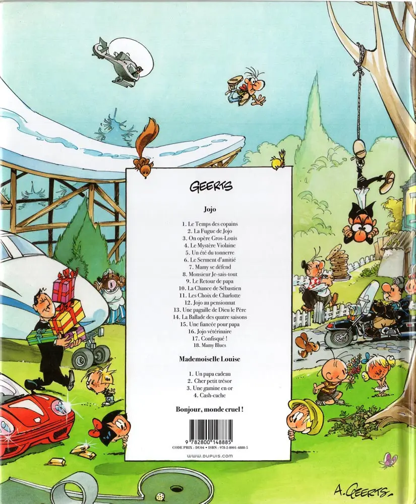 Verso de l'album Mademoiselle Louise Tome 3 Une gamine en or
