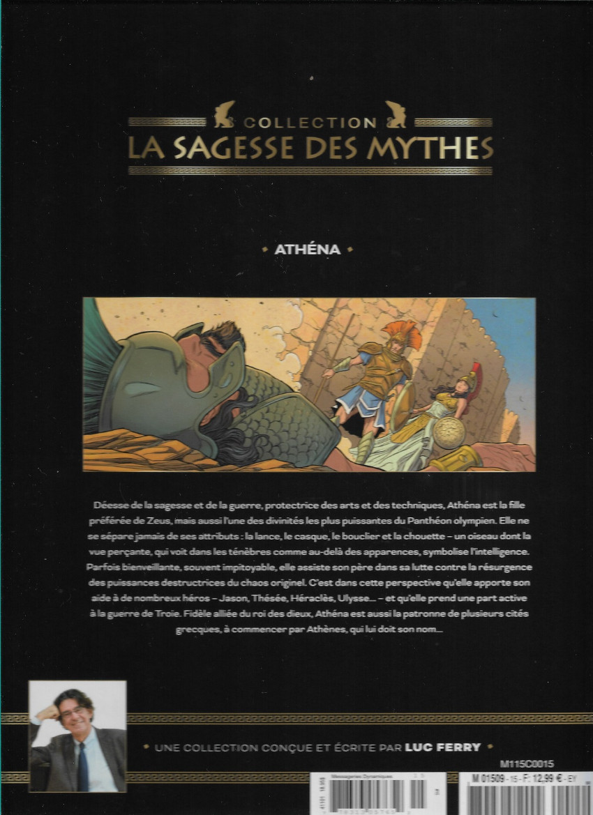 Verso de l'album La sagesse des Mythes - La collection 5 Athéna