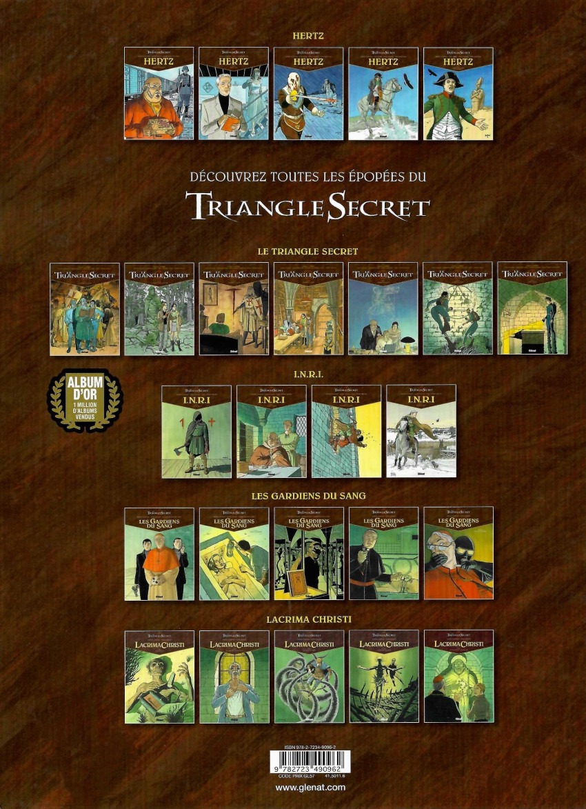 Verso de l'album Le Triangle secret - Hertz Tome 4 L'ombre de l'aigle