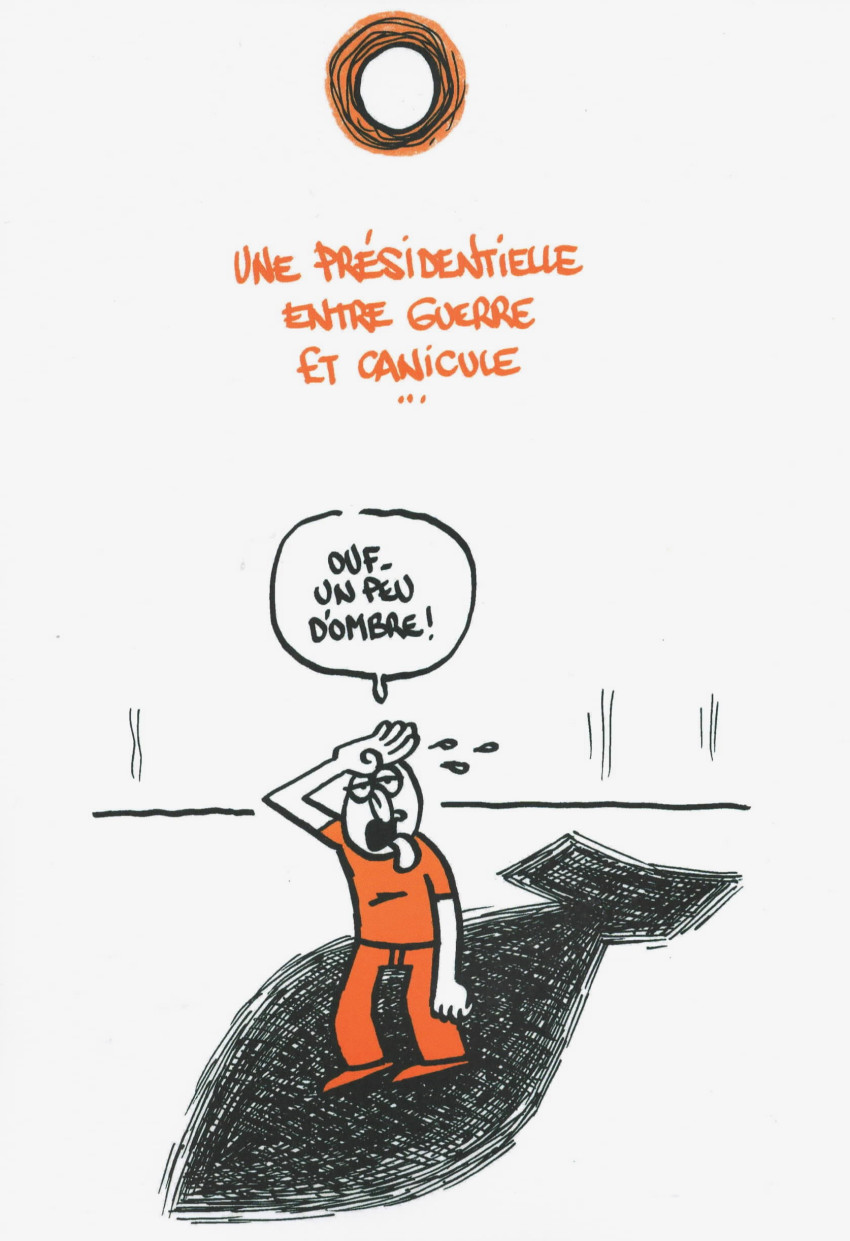 Verso de l'album Réélection piège à con ! 2022 en dessins