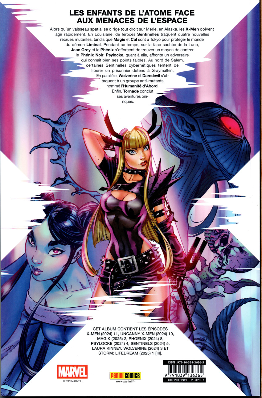 Verso de l'album X-Men 15