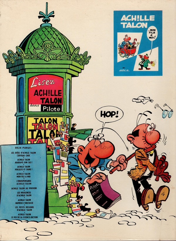 Verso de l'album Achille Talon Tome 2 Achille Talon aggrave son cas !