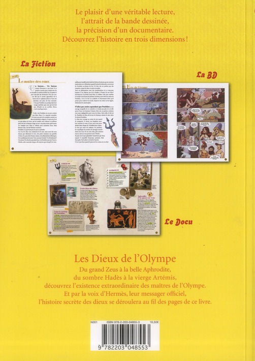 Verso de l'album C'est leur histoire 3 Les Dieux de l'Olympe