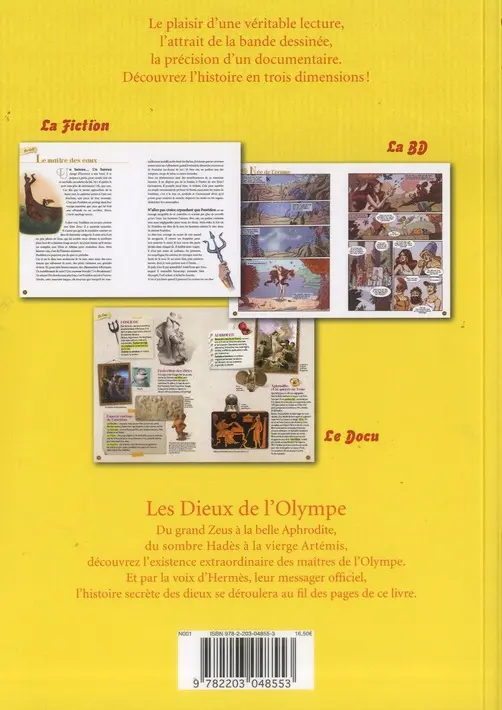 Verso de l'album C'est leur histoire 3 Les Dieux de l'Olympe