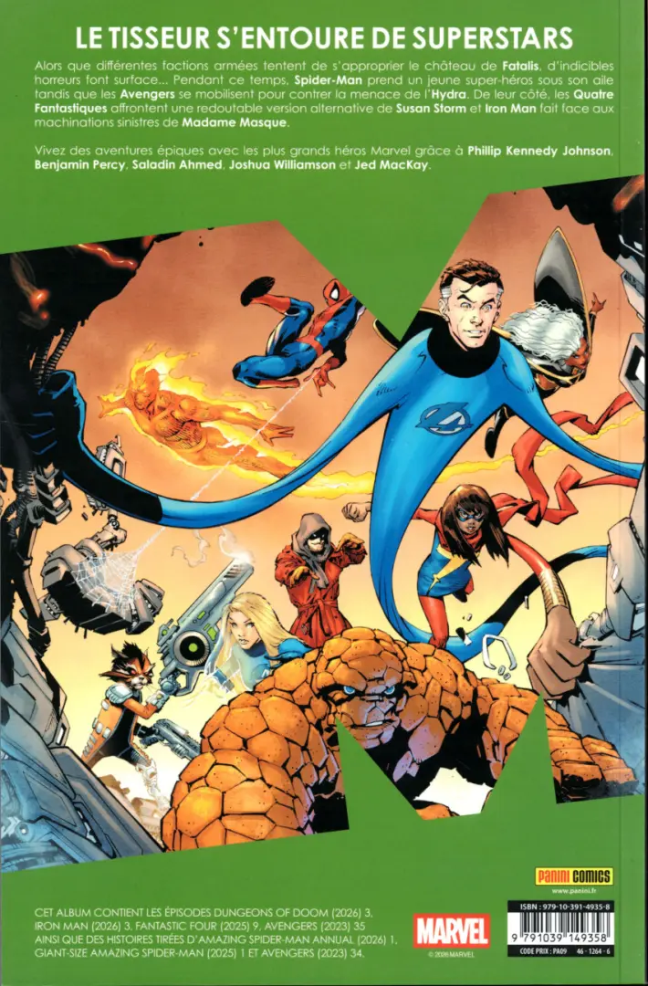 Verso de l'album Marvel World Volume 12