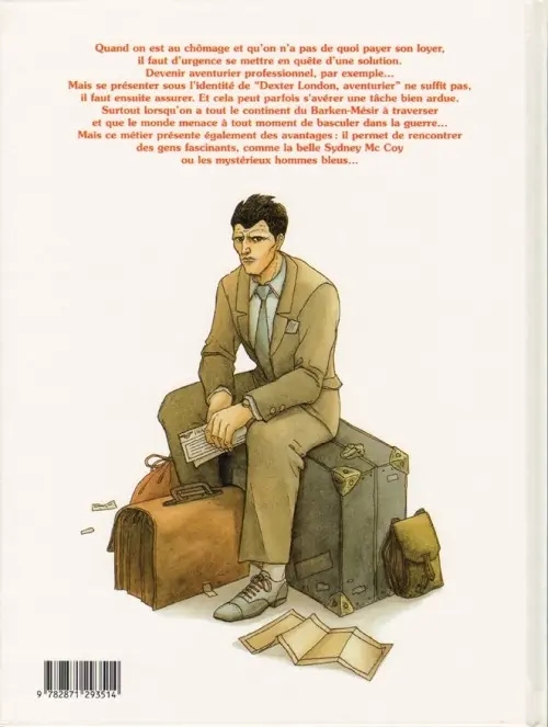 Verso de l'album Dexter London Tome 1 Aventurier professionnel