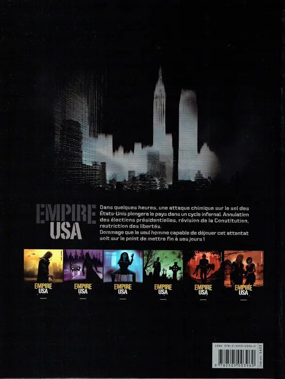 Verso de l'album Empire USA Tome 1