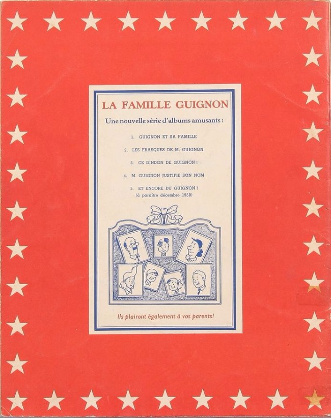 Verso de l'album La Famille Guignon Tome 4 M. Guignon justifie son nom