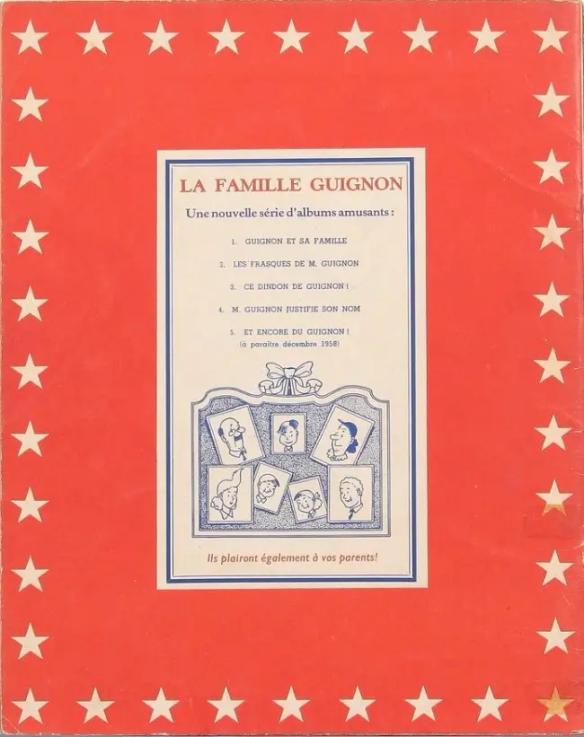 Verso de l'album La Famille Guignon Tome 4 M. Guignon justifie son nom