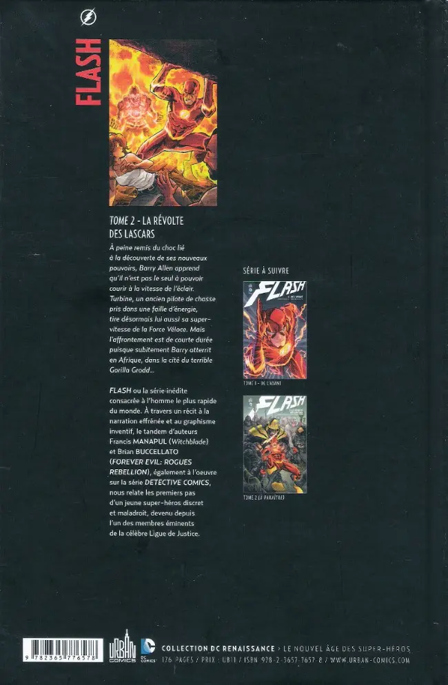 Verso de l'album Flash Tome 2 La Révolte des lascars