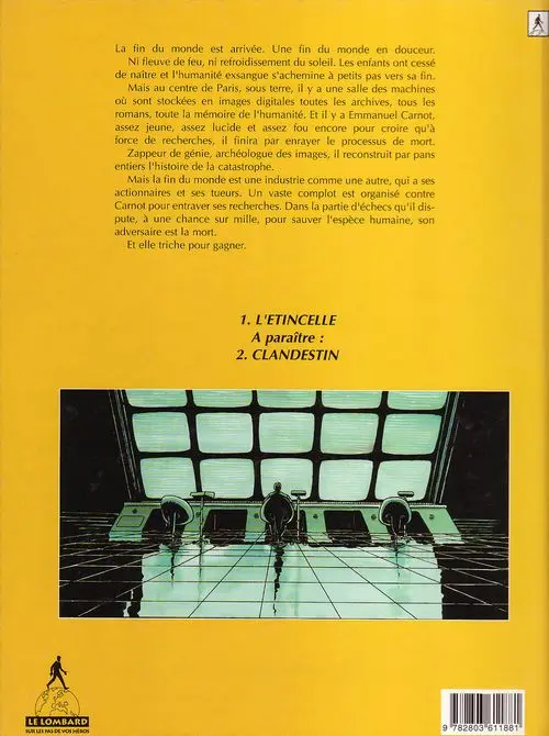 Verso de l'album Foudre Tome 1 L'étincelle