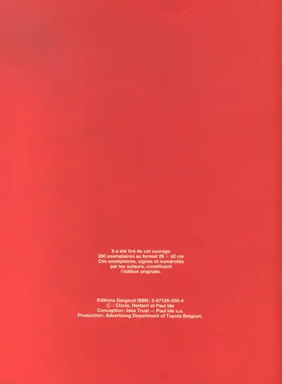 Verso de l'album Fric-frac à Francorchamps