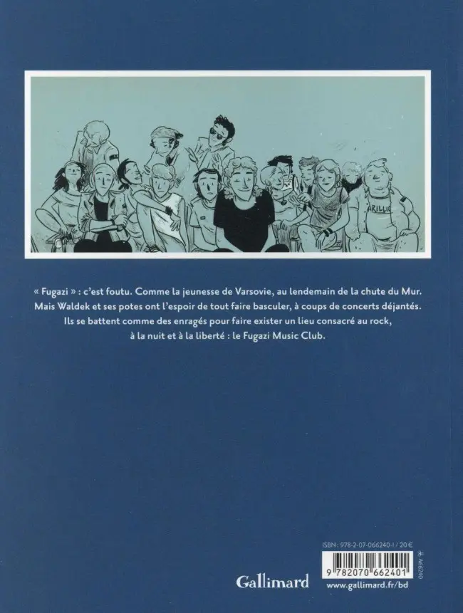 Verso de l'album Fugazi Music Club
