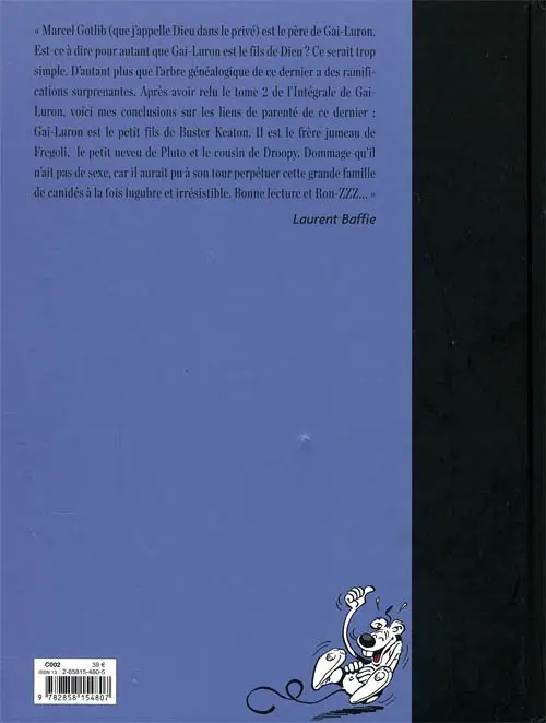 Verso de l'album Gai-Luron L'Intégrale Volume 2