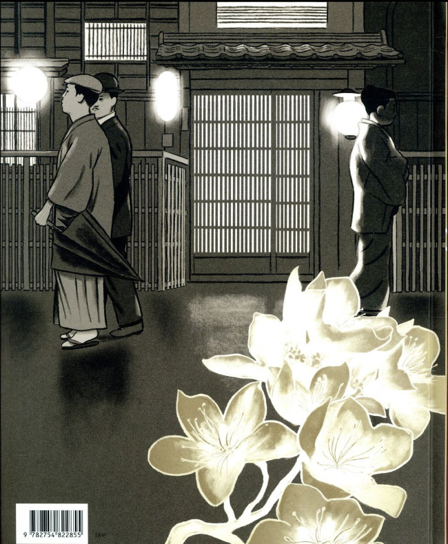 Verso de l'album Geisha, ou le jeu du shamisen Deuxième partie