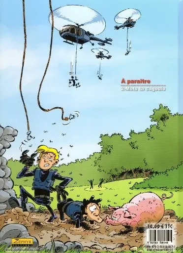 Verso de l'album GIGN Chuck & Norris Mission zéro !