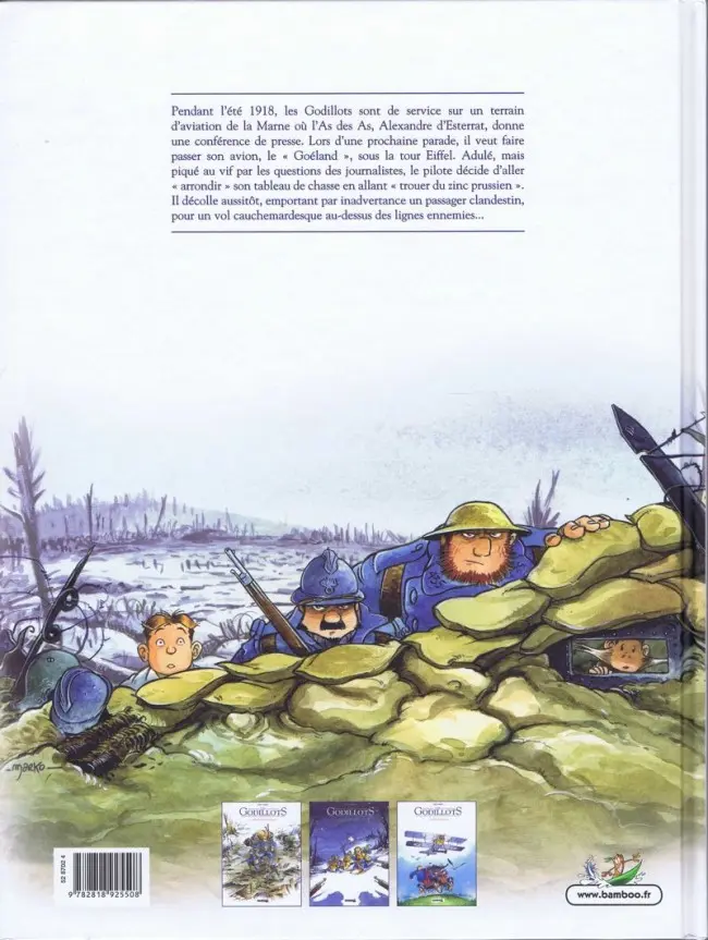 Verso de l'album Les Godillots Tome 3 Le Vol du Goéland