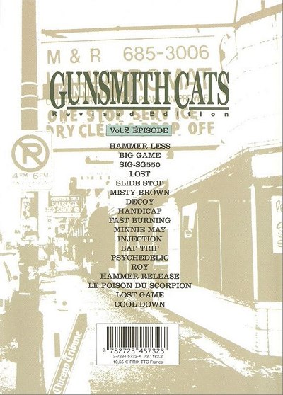 Verso de l'album Gunsmith Cats Burst Revised Edition Tome 2