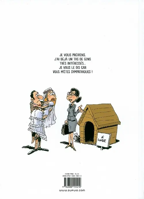 Verso de l'album À vendre Vie et mœurs de l'agent immobilier