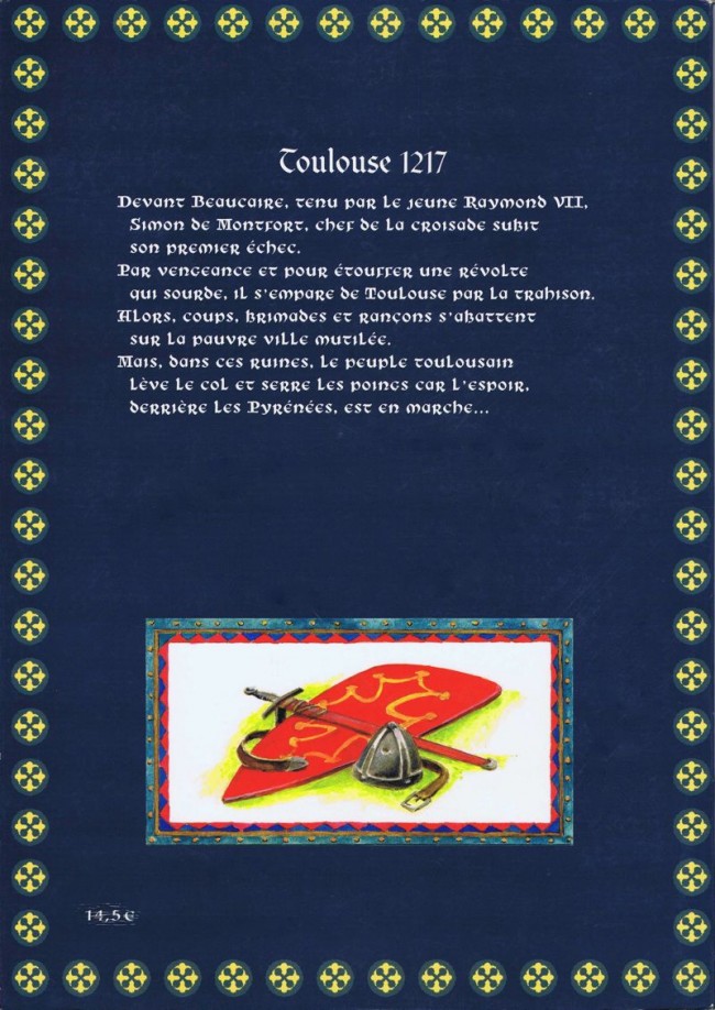 Verso de l'album Jehan et Armor Tome 8 Toulouse 1217