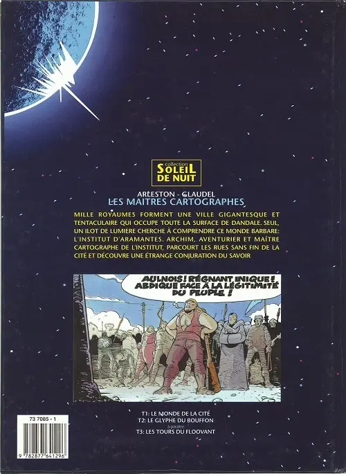 Verso de l'album Les Maîtres cartographes Tome 2 Le glyphe du bouffon