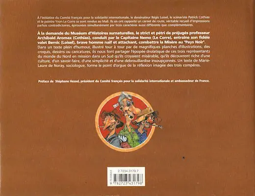 Verso de l'album Mali mélo Carnet d'un voyage au Mali